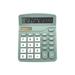 Ruziyoog Calculator Dual-Power Handheld Desk Calculator with 12 Digit Large LCD Display for Students & Kids Green 5.83x4.72x1.89in
