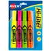 Avery Hi-Liter Desk-Style Highlighters SmearSafe Chisel Tip 4 Assorted Color Highlighters (24063)