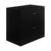 Space Solutions 30 inch Wide 2 Drawer Lateral File Cabinet for Home or Office Black