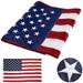 Deepwonder Weatherproof Outdoor American Flag 3x5 Ft Embroidered Stars and Sewn Stripes Heavy Duty Us Flag Fade Resistant