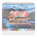 NUOLUX English 2023 Desk Calendar Schedule Writing Desk Calendar Desktop English Calendar Ornament