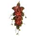 Nearly Natural 35 Autumn Hydrangea and Berry Artificial Plant Teardrop Orange