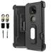 Value Pack ! for Motorola Moto G Power 2021 (NOT FIT 2020 version) Magnetic Card Slot Belt Clip Phone Case 360Â° Cover Kickstand Holster Hybrid Shock Bumper with Tempered Glass
