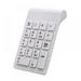 Wireless Numeric Keypad 2.4G Wireless Portable Numeric Keypad 18 Keys Number Numeric Keypad Keyboard for Bank Home Office Laptop/Notebook PC Computer