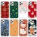 For 11 Pro Max 13 Mini 12 Pro Coque Santa Tree Snowman Elk Cases For iPhone XS Max XS XR X 8 7 6 6S Plus Case