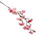 VerPetridure Plum Blossom Artificial Flower Fake Flower Pink Artificial Silk Fake Flowers Plum Blossom Floral Wedding Bouquet Party Decor PK