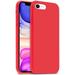 IceSword iPhone SE 3 Case 2022 [Upgraded]/SE 2020 (2nd Gen)/7/8 Silicone Case Berry 4.7