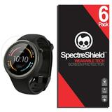 [6-Pack] Spectre Shield Screen Protector for Motorola Moto 360 SPORT Case Friendly Accessories Flexible Full Coverage Clear TPU Film