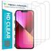 Tech Armor HD Clear Plastic Film Screen Protector NOT Glass for Apple New iPhone 13 mini 5.4 - Case-Friendly Scratch Resistant Haptic Touch Accurate [4-Pack]