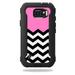 MightySkins Protective Vinyl Skin Decal for OtterBox Defender Galaxy S6 Active Case wrap cover sticker skins Pink Chevron