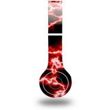Skin Decal Wrap compatible with Original Beats Solo HD Electrify Red (HEADPHONES NOT INCLUDED)