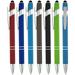 SyPen 2 in 1 Capacitive Touchscreen Stylus Black Ink Ballpoint Pen 6 Pack Assorted Colors