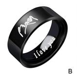 I Love You Couple s Matching Promise Ring Men Women Wedding U Finish S W9P4 D2B1