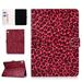 iPad Pro 11-inch 2018 Stand Case Allytech Pretty Pattern Smart Thin Book Style Folio Wallet Cover with Auto Wake Sleep Feature for New iPad Pro 11-inch 2018 Release Tablet Red Leopard Print