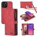 Wallet Case Compatible with IPhone 13 Pro Max 2 in 1 Wallet Protective Flip Cover with Detachable Magnetic Wallet PU Leather Wallet with Lanyard