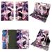 Purple Marble tablet case 7 inch for Zeki 7 7inch android tablet cases 360 rotating slim folio stand protector pu leather cover travel e-reader cash slots