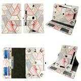 Gold Pink Marble tablet case 8 inch for Zeki TBQG 8 8inch android tablet cases 360 rotating slim folio stand protector pu leather cover travel e-reader cash slots