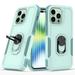 TUFF Shockproof Hybrid Armor Case with Ring Grip for iPhone 14 Pro Max - Teal