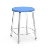 Virco 120 Series Classroom Chair Plastic/Metal in Blue | 23.875 H x 16.625 W x 16.625 D in | Wayfair 4038722