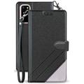 Case for Galaxy S20 FE [Black] Infolio Wallet Credit Card Slot ID Cover View Stand [with Wrist Strap Lanyard] for Samsung Galaxy S20 Fan Edition 5G 2020 (SM-G780 SM-G781)