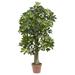 Nearly Natural 5 ft. Cedar Artificial Tree with Sand Finished Urn