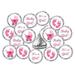 324 Pink Its a Girl Baby Shower Favors Stickers For Baby Shower Or Baby Sprinkle Party Baby Shower Kisses Stickers Baby Shower Pink Favors Baby Shower Labels Its a Girl Kisses