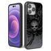 Bemz Dual Layer Hybrid Cover Case Compatible with iPhone 14 Pro - Black Skull Wings