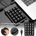 Electronic Clearance $10 VSONTOR Small-Size Usb Wired Numeric Keypad 19 Keys Digital Keyboard For Laptop Notebook Tablets A One Size