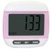 Thinsont Digital Display Walking Step Counter with Clip Pedometer Fitness Calories Counting Tool Gauge Equipment Running Hiking Pink