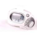 Pedusa PE-771 Tri-Axis Multi-Function Pocket Pedometer and Clip - White Fitness Tracker