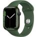 Certified Refurbished APPLE WATCH SERIES 7 45mm GPS GREEN ALUMINUM CASE CLOVER SPORT BAND