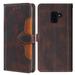 VIGOROSO Genuine Leather Case Cover For Samsung Galaxy A8 Plus(2018) Wallet Stand Protective Card Pocket Slot Luxury Card Holder