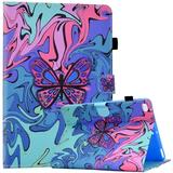 Case for iPad 9.7 2018 2017 / iPad Air 2 / iPad Air Premium Leather Folio Stand Wallet Kids Case with Auto Sleep/Wake for iPad 9.7 inch (6th Gen 5th Gen)/iPad Air 2/iPad Air Butterfly