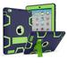 IPad 4/3/2 Case Mignova Three dual Layer [Impact Protection][Shock Proof] Armor Defender Full Body Case for Apple iPad 4 Case ipad 3 Case ipad 2 Case Generation 9.7 inch (Navy blue+Green)