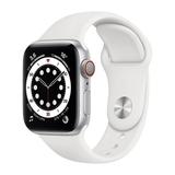 Used Apple Watch Series 6 40 mm (GPS + Cellular) Silver Case White Sport Band Grade B