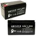 2x Pack - Compatible Batteries Plus CLTXPA1213F Battery - Replacement UB1213 Universal Sealed Lead Acid Battery (12V 1.3Ah 1300mAh F1 Terminal AGM SLA) - Includes 4 F1 to F2 Terminal Adapters