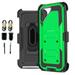 Value Pack ! for LG Aristo 6 Heavy Duty Holster Phone Case 360Â° Cover Clip Kickstand Holster Hybrid Shock Bumper