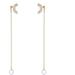 Anti-lost Holder Earrings for AirPods 14K Gold Plated Dangle Earring Wireless Earphone Holder Strap Compatible