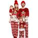 Pudcoco Christmas Pajamas for Family Women Men Xmas Matching Pajamas for Adults Kids Holiday Xmas Fashion Sleepwear Set