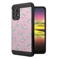 Capsule Case Compatible with Galaxy A53 5G [Brushed Texture Shockproof Heavy Duty Hybrid Dual Layer Style Case Black Phone Cover] for Samsung Galaxy A53 5G SM-A536 (Pink Cupcake)