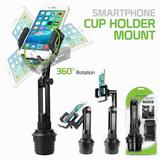 Cellet Car Phone Holder Mount Car Cup Phone Holder Mount Compatible with Apple iPhones Samsung Galaxy Smartphones Motorola Moto Google Pixel (Fits for Tesla Model 3 Y S X) Extra Long Neck