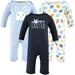 Hudson Baby Infant Boy Cotton Coveralls Hoppy Easter 3-6 Months