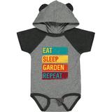 Inktastic Gardening Gift Eat Sleep Garden Repeat Boys or Girls Baby Bodysuit