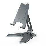 TureClos Folding Mobile Phone Stand Adjustable Multi-angel Support Aluminum Alloy Holder Bracket Accessories Household Travelling Gray