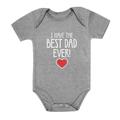 Tstars Boys Unisex Valentine s Day Love I Have the Best Dad Ever Gift for Father s Day Outfit Cute Gift Idea for Boy Infant Valentine s Baby Bodysuit