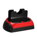 MIXFEER HDD Docking Station Dual Hard Disk Drive Docking Station Base for 2.5 Inch 3.5 Inch /SATA USB 2.0