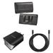 Holster and Wall Charger Bundle for Samsung Galaxy A13 5G: Horizontal Pro Belt Pouch Case (Black) and UL Certified 18W Dual USB Port (Type-C & USB-A) Power Adapter