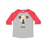 Inktastic Cheerleaders Cheerleading Cute Girl Blonde Hair Girls Toddler T-Shirt