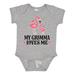 Inktastic Gramma Loves Me Girl Flamingo Girls Baby Bodysuit