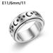 Titanium Steel 6 Style Moon Star Spinner Ring Men Women Rings R7M5